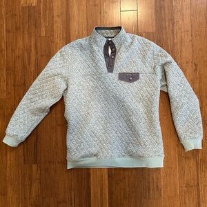 Men's Green Quilted Sweater